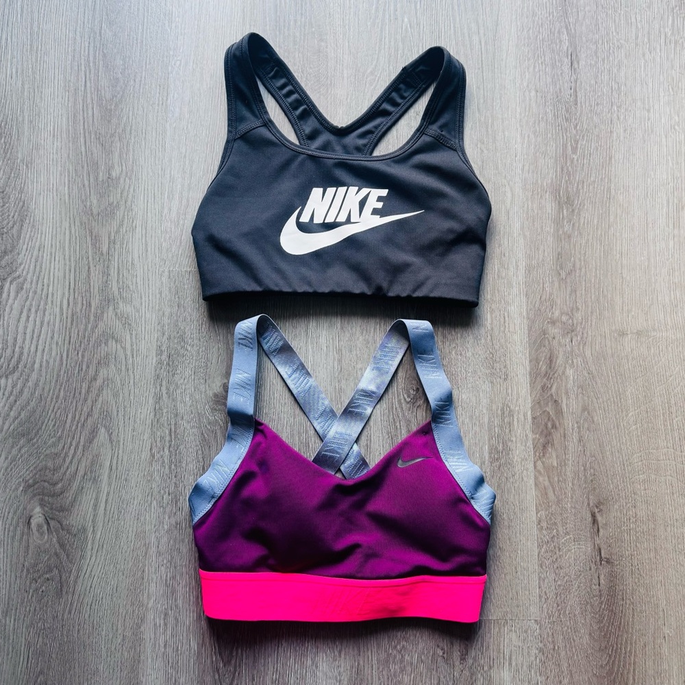 Nike Dri-Fit Sports Training Bras Size XS - Lot Of 2